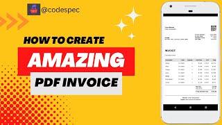 How to create amazing pdf invoice (flutter tutorial) || 2023