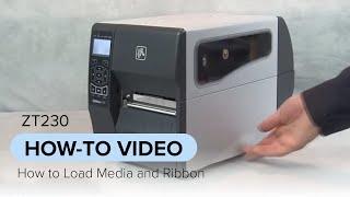 How To Load Media and Ribbon on your ZT230 Printer | Zebra