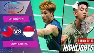 Lin Chun-Yin (TPE) vs Alwi Farhan (INA) - R16 | Australian Open 2024