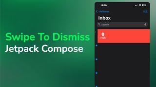 Remove Items By Swiping - Swipe To Dismiss Jetpack Compose