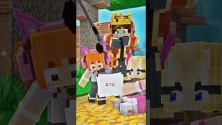 12345678 CHALLENGE VS MINEGREEN - Minecraft #shorts