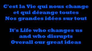 Patrick Bruel - Pour La Vie   (Paroles + English)