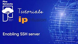 IP infusion OcNOS Tutorial 2 - Configuring SSH