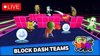 LIVE STUMBLE GUYS ALL BLOCKDASH TEAMS! US NA SERVER #blockdashonly #stumbleguyslivestream