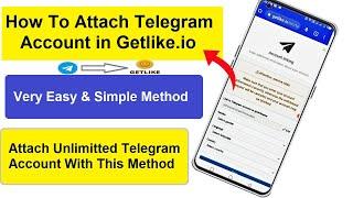 How To Attach Your I Telegram Account I With Getlike.io By Nawab Online