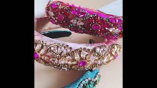 Retro Luxury Glass Diamond Rhinestone Headband Hair Accessories Wholesale