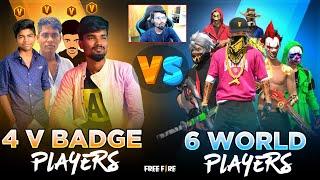 (Facecam)4 Tamil (V) Badge Players Vs 6 World Pro Players| Kutty Gokul || TN Tamil | Sk Gaming