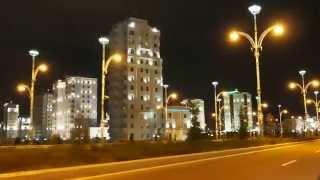 Ashgabat by night, Turkmenistan