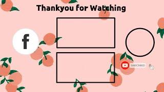 Free Outro Aesthetic Template |No text |No copyright