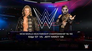 Edge vs Jeff Hardy – Epic TLC Battle for the WCW Championship! #trending  #viralvideo #wwe #video