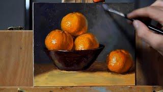 How to paint thick impasto in oil paint while keeping it realistic demo by Aleksey Vaynshteyn