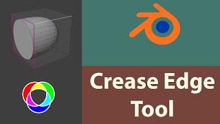 Crease Edges Tool - Blender Modeling Tutorial Basics for Beginners.