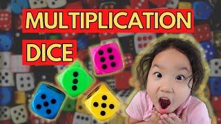 MULTIPLICATION WAR with 3 Dice | Gameschooling Multiplication