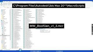 Curs 3D Studio Max, Roof Generator Script