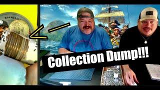 SILVER COIN COLLECTION DUMPED AT THE BANK!