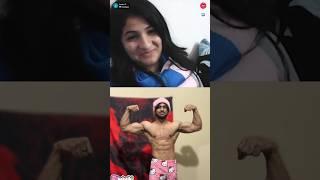CU's girl gets impressed by pookie's physique #monkey #live #omeglelaughs #omegle #ometv #love