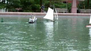 AllanW's RC sailboat gets caught in Whirlpool hazard.