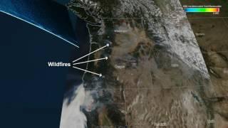 CATS instrument aboard the ISS studies wildfires from space