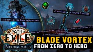 From Zero to Hero - Cold Blade Vortex - HUGE Upgrades!!! | Part 2 | Necropolis | Path of Exile 3.24