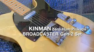 Kinman Zero-Hum Broadcaster Gen-2 Pickups