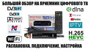 World Vision T625D4 Обзор приставки 2023