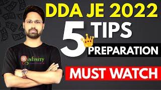 DDA JE Preparation Strategy | DDA JE Preparation TIps | DDA JE Recruitment 2022 | DDA JE Study Plan