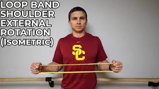 Loop Band Shoulder External Rotation (Isometric)