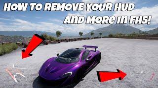 How To Remove Your HUD In Forza Horizon 5! Remove Entire HUD, Names, Map Icons And More!