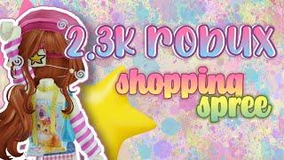 ── .   2.3K ROBUX SHOPPING SPREE! (buying 2 fits!) | ROBLOX