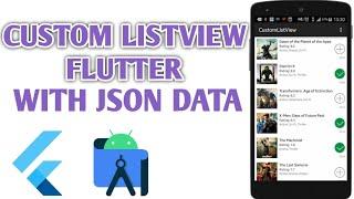 Flutter Parse Json Data in ListView | Flutter Parse Json Data to List | Custom ListView Flutter