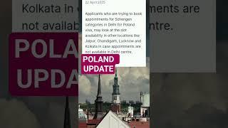 Poland appointment update|Schengen visa poland #poland #visa