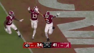 INSANE END TO ALABAMA VS GEORGIA