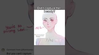 Guys did I capture her beauty #yn #aot #funny #art #digitalart #artist #anime #trending #fyp #levi