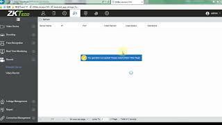 how to cinfigurate Storage Server in ZK Bioaccess IVS video module for 24hours/7days monitoring