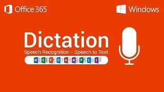 Try New Features of Office 365 - Voice Dictation, Writing without Typing Cortana [ Speech to Text ]