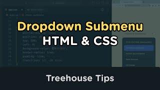 Build a Dropdown Submenu with HTML and CSS