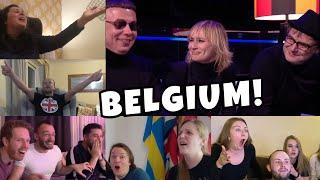 HOOVERPHONIC - BELGIUM - COMPILATION LIVE REACTIONS TELEVOTING EUROVISION 2021