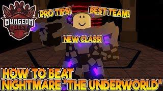 HOW TO BEAT UNDERWORLD IN DUNGEON QUEST ROBLOX