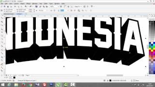 Tutorial CorelDraw X7 - Membuat text 3D dengan mudah