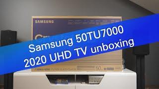 Samsung 50TU7000 4K UHD TV (2020) unboxing