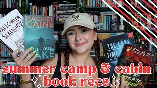 SUMMER THRILLER & HORROR BOOK RECOMMENDATIONS 2024 | my top 12 best books set at a camp or cabin!