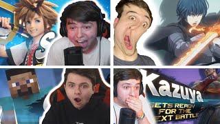 Compilation to My Reactions for Super Smash Bros Ultimate Reveals! (lowkeymatt)