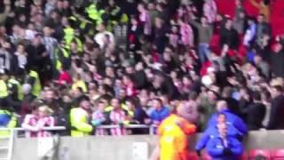 Sunderland 1-1 Newcastle United - In ground trouble 16th January 2011