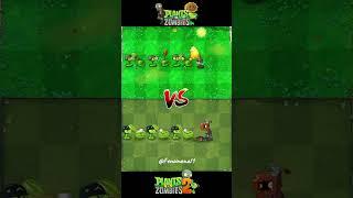 PVZ1 Vs PVZ2 Team Plants Vs Tall Nut & Wall Nut Zombie | Plants vs Zombies 2 #pvz2 #pvz2gameplay