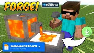 Minecraft But I Can Forge ANY ITEM Mod Download For Mcpe+Java || How To Download Forge Mod For Pe..