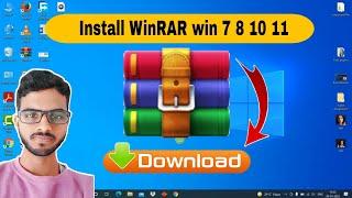 how to Install WinRAR  on windows 10 || latest version 2022 (HINDI)