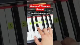 Game of Thrones (theme song) - piano tutorial