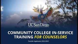 10/20/22 California Community College Counselor In-Service Training