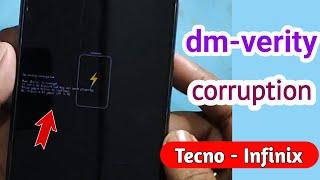 infinix dm-verity corruption | infinix dm verity error fix your device is corrupt | infinix mobile