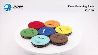 Z-LION 3 inch Resin Copper Floor Polishing Pads for Concrete Floors & Construction Project China